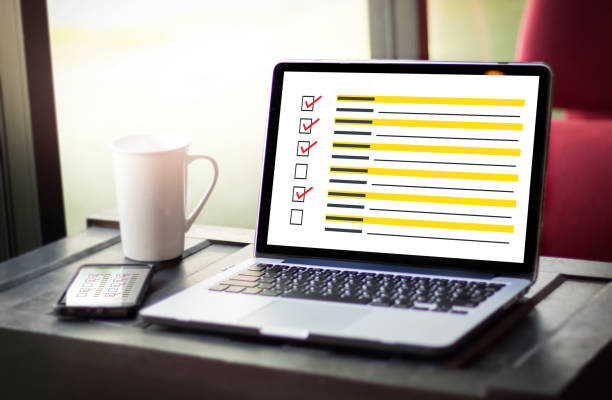 istock businessman SURVEY and Results Analysis Discovery Concept 677522736