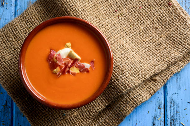 istock spanish porra antequerana, a cold tomato soup 677579994