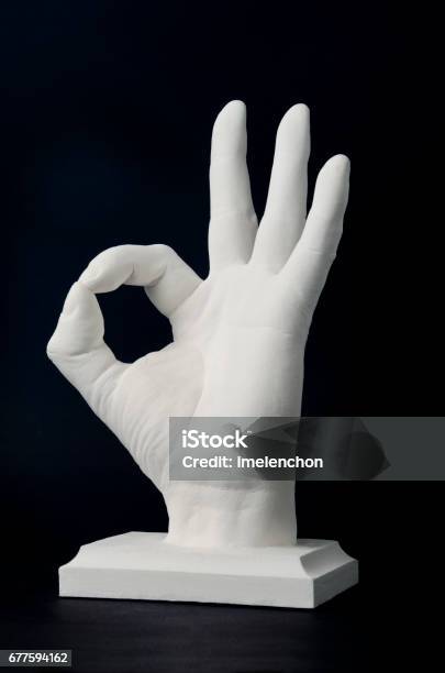Ok Hand Sign Stock Photo - Download Image Now - Hand, Statue, OK Sign