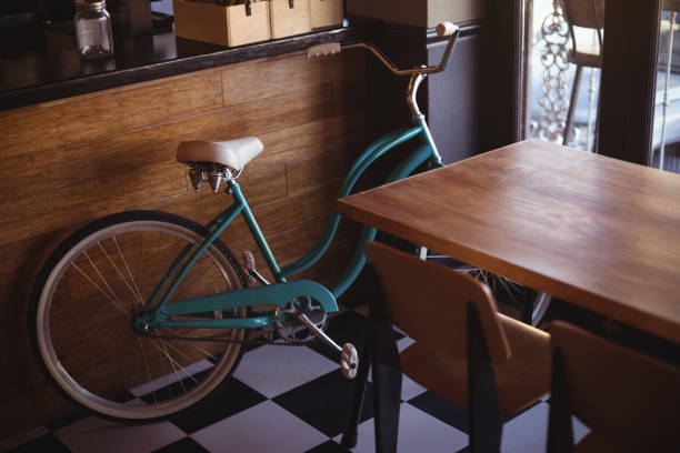 istock Bicycle at counter in restaurant 677594418