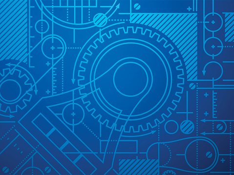 Technical Blueprint Abstract Background