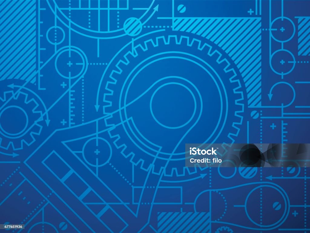 Abstract Engineering Blueprint Technical Blueprint Abstract Background Stock Illustration - Download ...