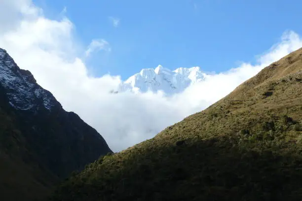 snowy mountain in Peru