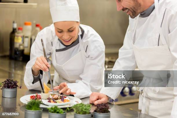 Cooking Class Stock Photo - Download Image Now - Chef, Cooking, Food