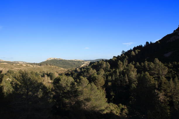 istock Country landscape in Corbieres, France 677724962