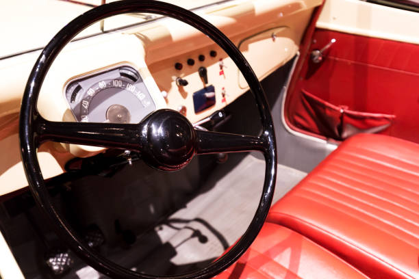 istock interior of old style car 677800544