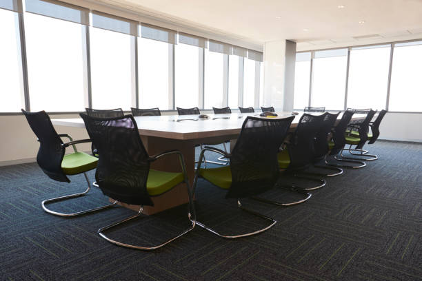 istock Boardroom Of Modern Office With No People 677807408