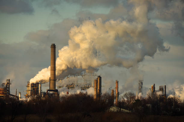 istock Heavy Smoke at Oil Refinery 677868960