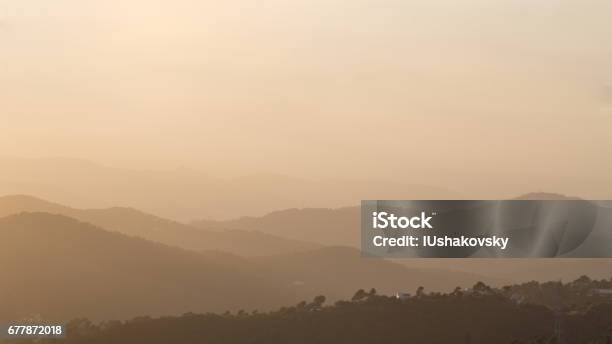 Hills In Fog Stock Photo - Download Image Now - Horizontal, No People, Photography