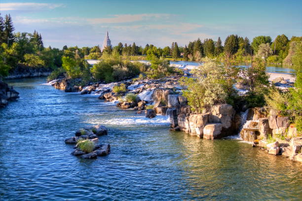 idaho falls - snake river fotos imagens e fotografias de stock