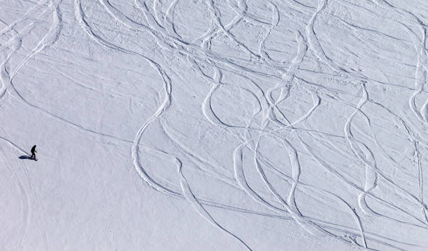 istock Snowboarder on off piste slope 677872748