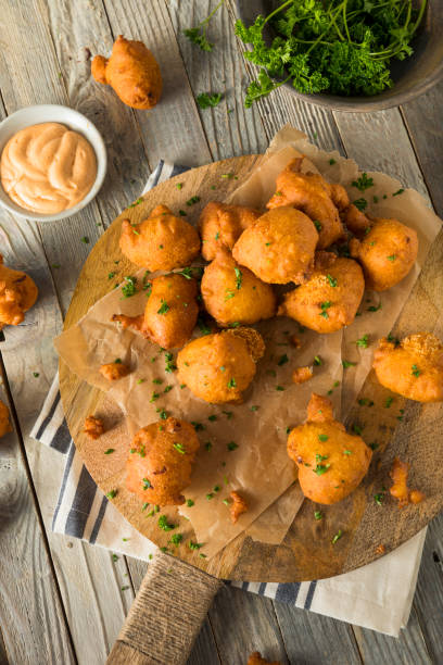 istock Homemade Deep Fried Hush Puppies 677873032