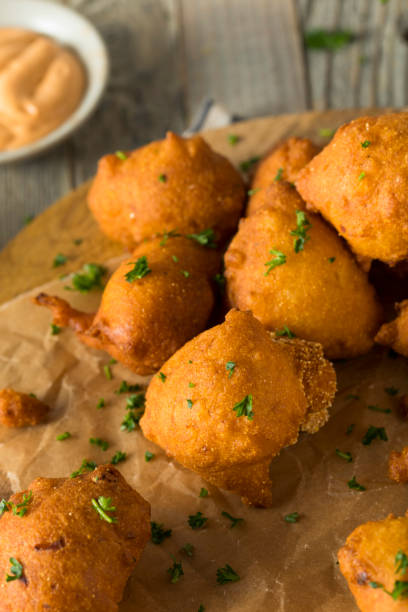 istock Homemade Deep Fried Hush Puppies 677873042