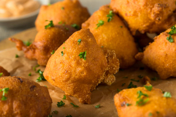 istock Homemade Deep Fried Hush Puppies 677873332