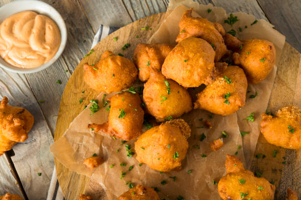 istock Homemade Deep Fried Hush Puppies 677873858