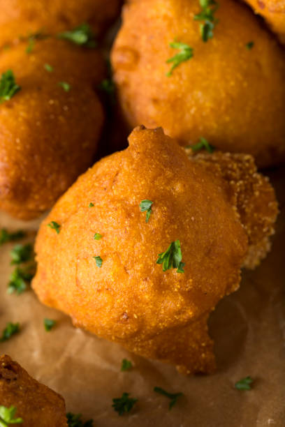 istock Homemade Deep Fried Hush Puppies 677873888