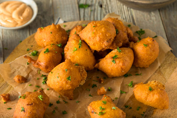 istock Homemade Deep Fried Hush Puppies 677873976