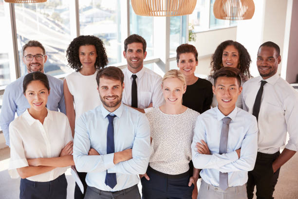 istock Portrait Of Business Team In Office 677893302