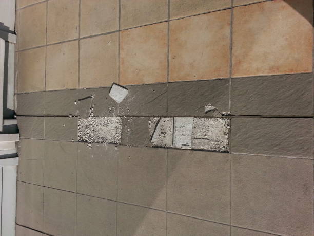 istock Damaged tiles in a corridor 677894286