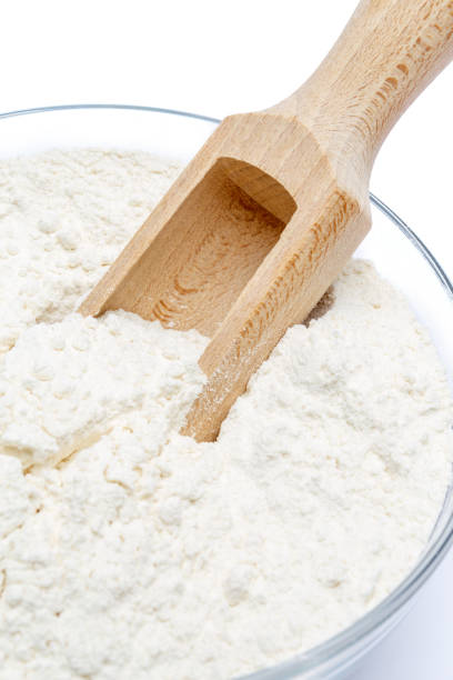 istock Glass bowl of wheat flour 677921380