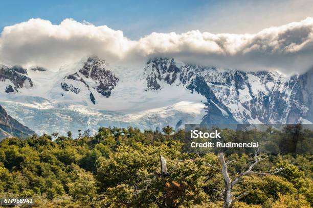 Snowy Andes Mountains El Chalten Argentina Stock Photo - Download Image Now - Argentina, Beauty, Chalten
