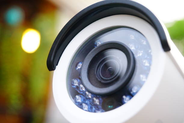 камера видеонаблюдения 2 мегапикселя - peer to peer audio стоковые фото и изображения