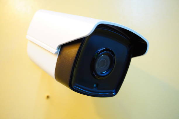 kamera bezpieczeństwa cctv 2 megapikseli - peer to peer audio zdjęcia i obrazy z banku zdjęć