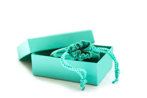 Turquoise box for present