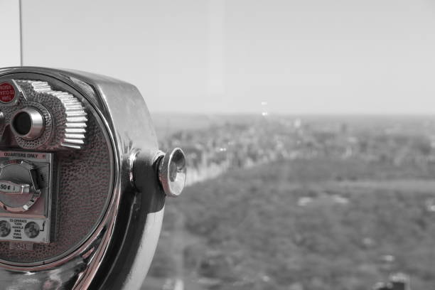 visualizar em nova york - new york city black and white city looking at view - fotografias e filmes do acervo