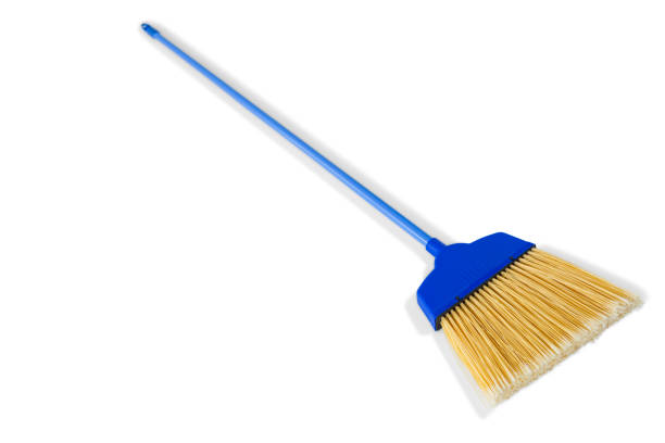 istock Close-up of long handle broom 678041132