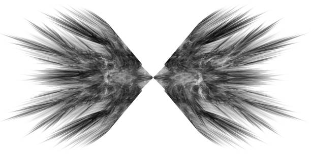 istock Monochrome abstract fractal illustration 678053368