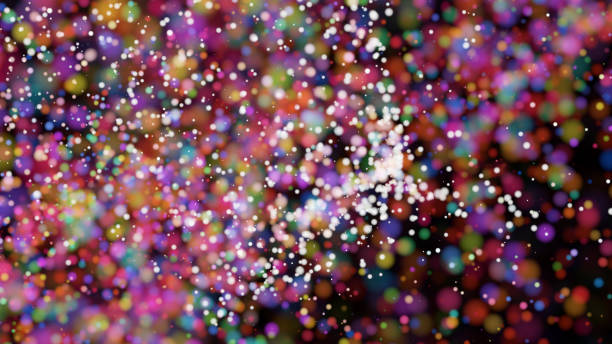 istock Beautiful colorful bokeh blurred background defocused lights 678054106