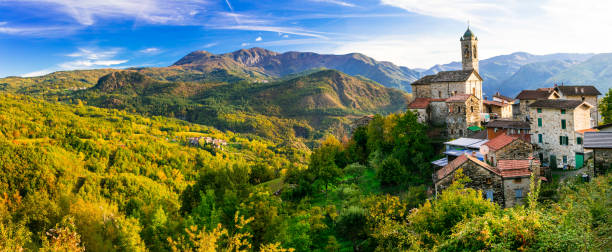 istock Pictorial small village in mountains - Castelcanafurone, Emilia-Romagna, Italy 678074358