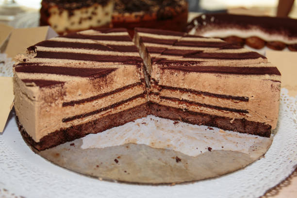 istock Coffee and Mascarpone Cheesecake with Powdered Chocolate 678079220