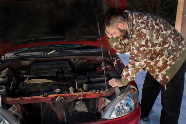 istock Mechanic wonders what went wrong in the car. 678079832