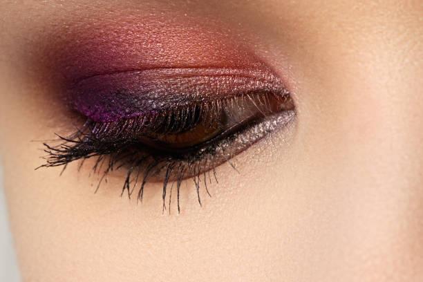 istock Macro shot of woman's beautiful eye, bright and deep colors make 678081800