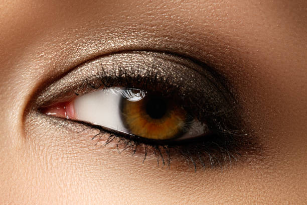 istock Eye makeup. Beautiful eyes retro style make-up. Holiday makeup d 678082008