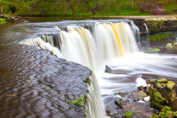 istock Keila waterfall in Estonia. Spring time. Long exposure. 678102988