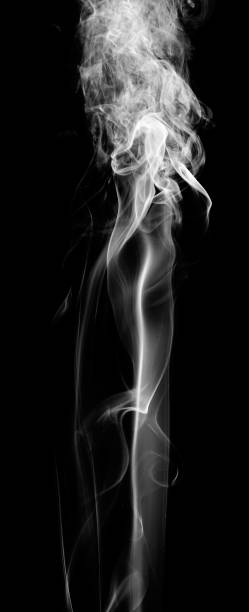 istock White fantasy smoke on black background 678109422