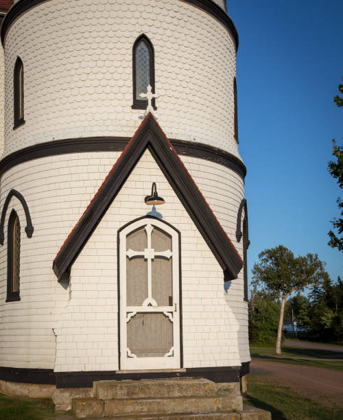 istock screen door on a Church 678113638