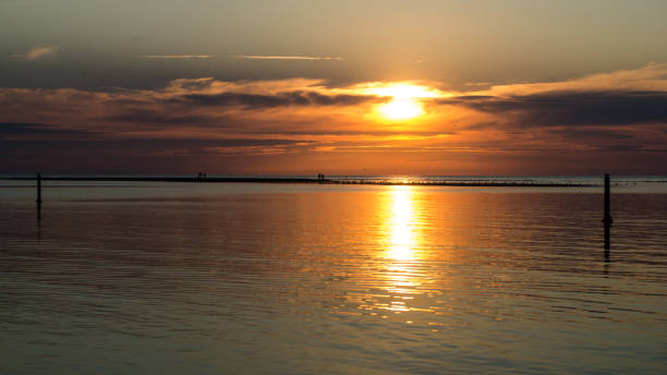 istock Beautiful sunset over the sea 678114758