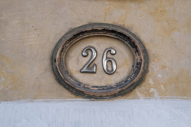 istock Number 26 Address Sign 678116986