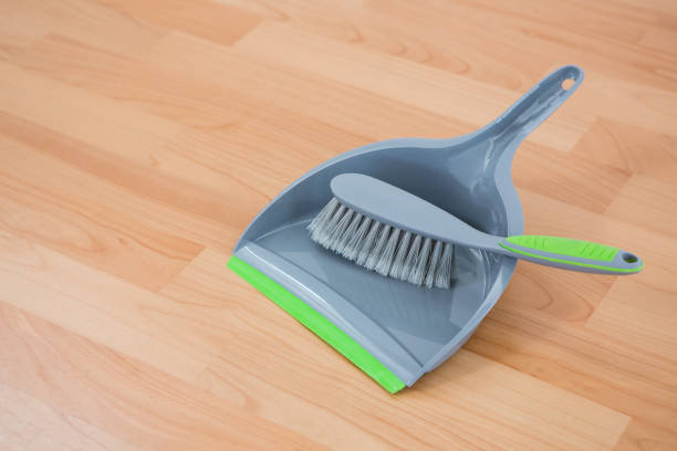 istock Close up of brush on dustpan 678119764