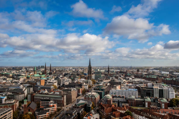 Aerial view of Hamburg