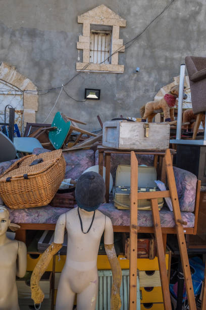 istock Second hand items for sale in Jaffa flea market 678120606