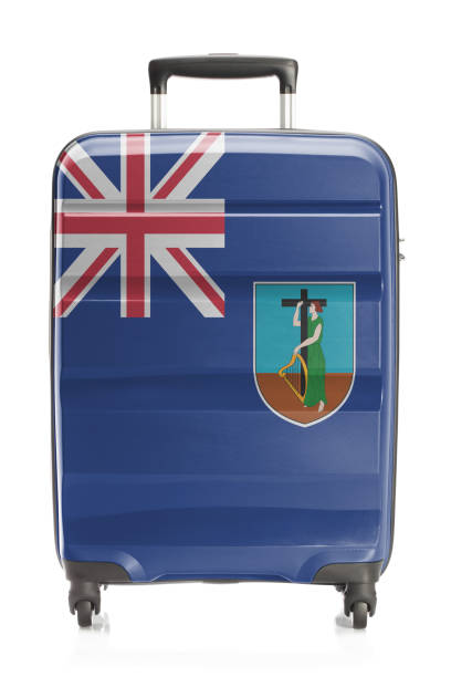 istock Suitcase with national flag series - Montserrat 678120826