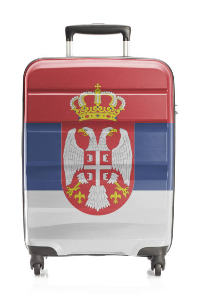 istock Suitcase with national flag series - Serbia 678128246