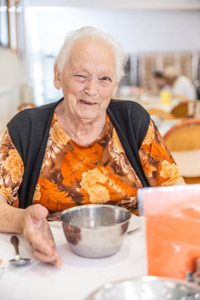 istock A Senior Woman Having Breakfast 678130222