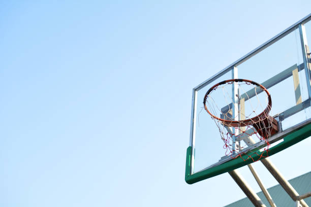 istock Basketball hoop in the  arena 678132600