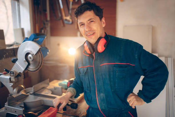 istock Portrait of a smiling carpenter 678151678